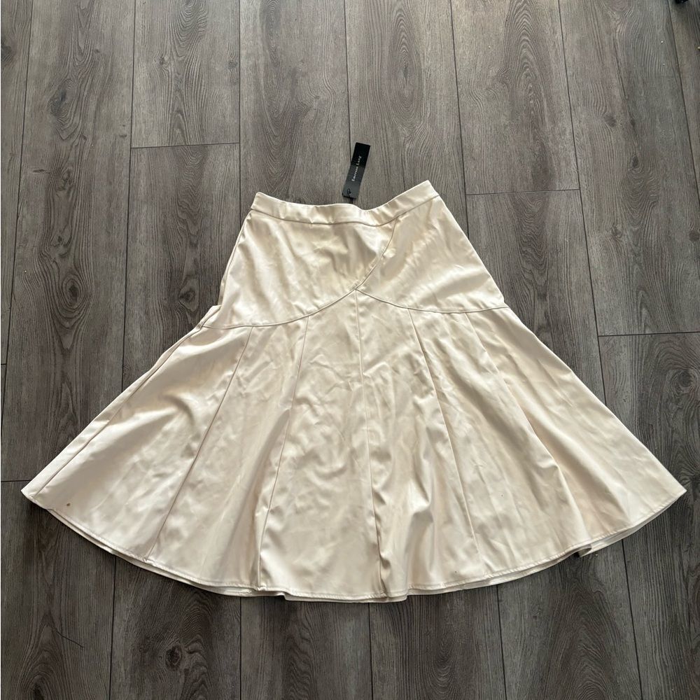 Emerson lang long creme color skirt